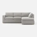 Glozim II Sectional Sofa in Latex—Gray