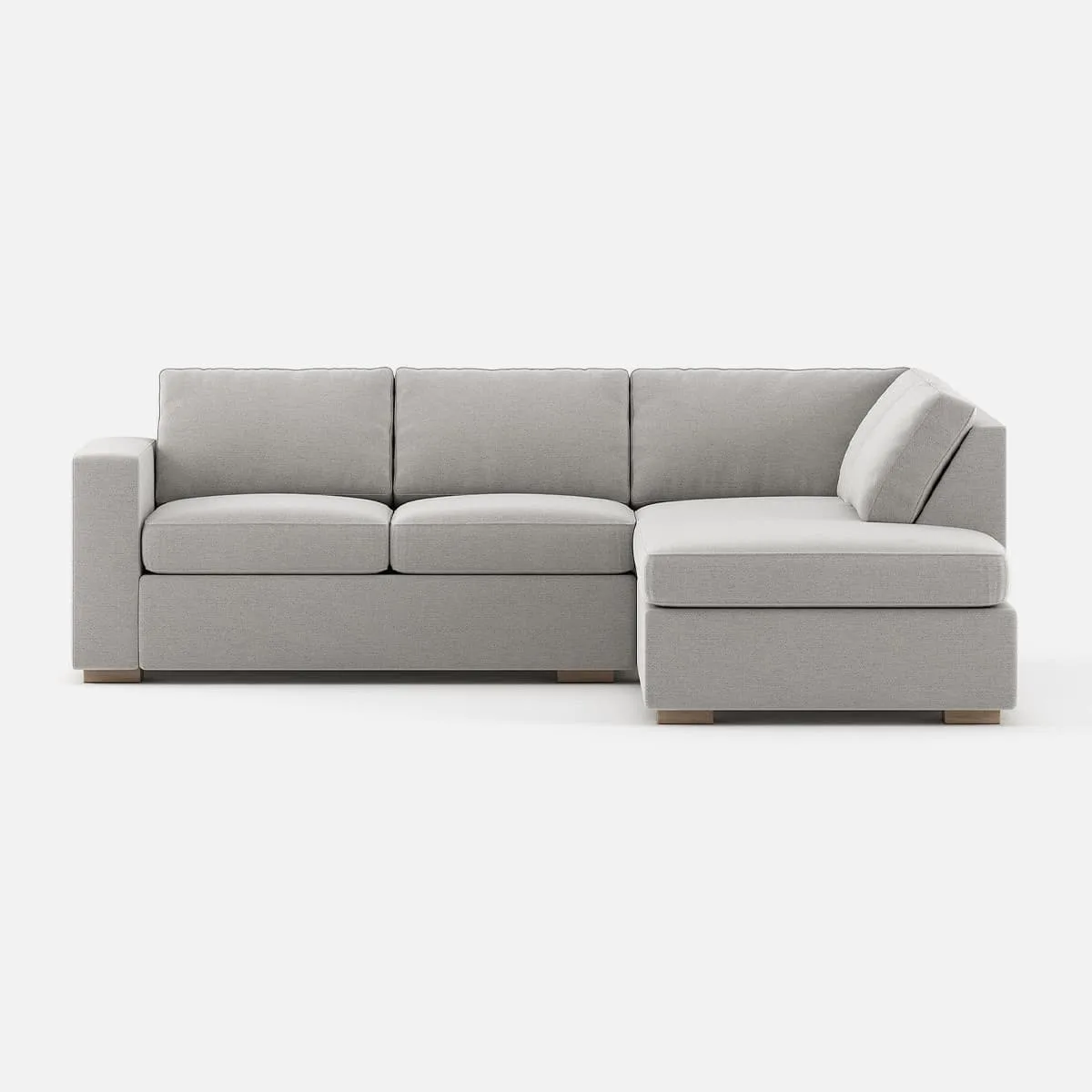 Glozim II Sectional Sofa in Latex—Gray