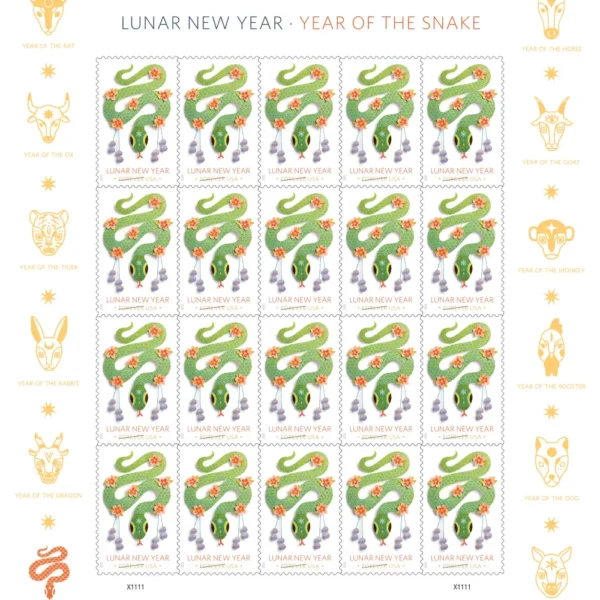 2025 Lunar New Year • Year of the Snake Forever First Class Postage Stamps