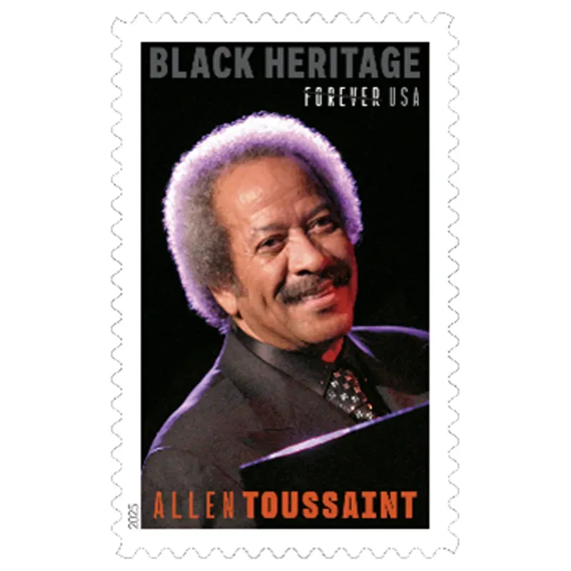 2025 Allen Toussaint (Black Heritage Series) Forever First Class Postage Stamps - Image 3