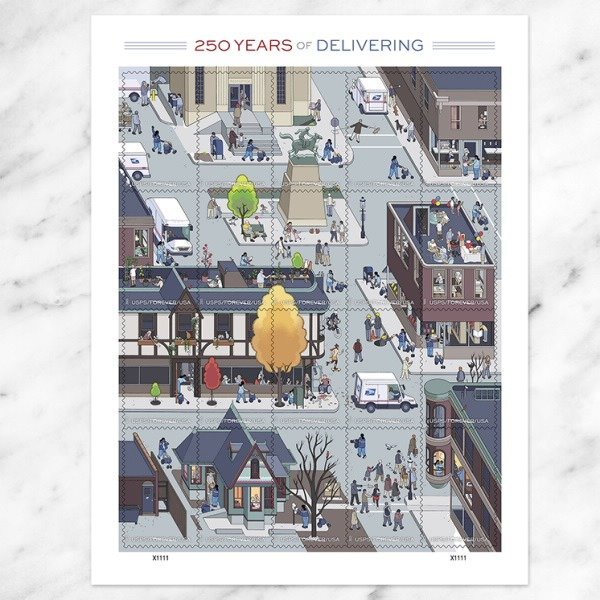 250 Years of Delivering Stamps 2025